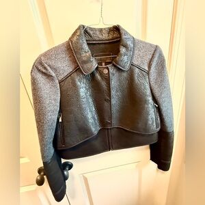 BCBG MaxAzria knit moto jacket